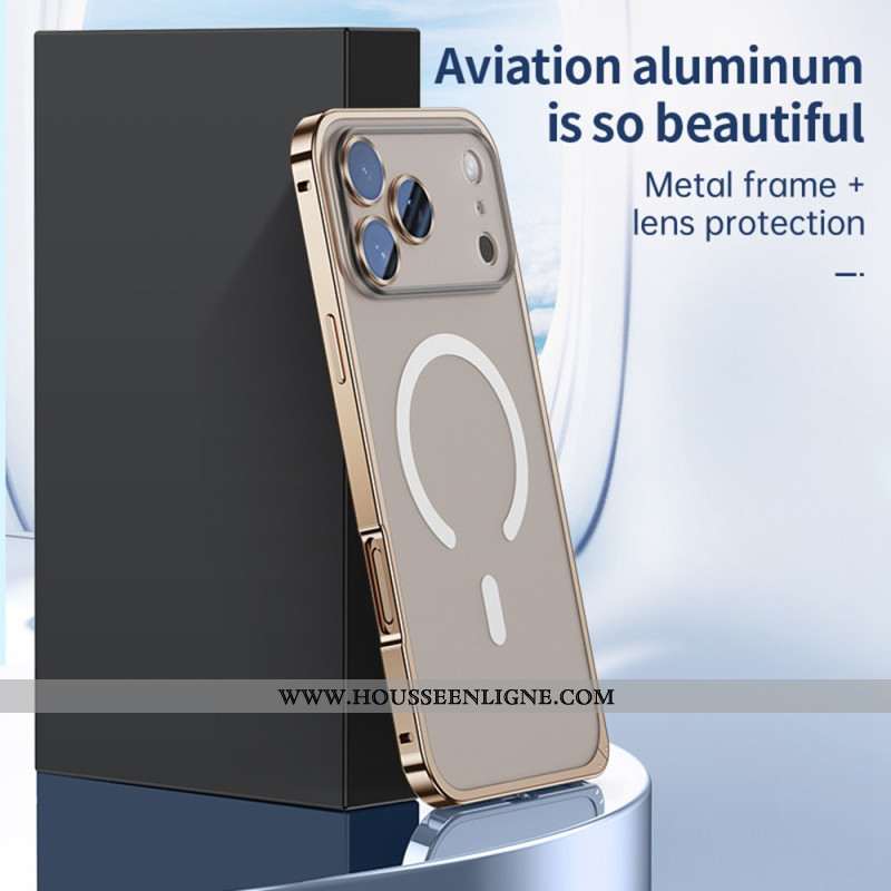 Coque iPhone 17 Pro Compatible avec MagSafe avec Verrou de Sécurité