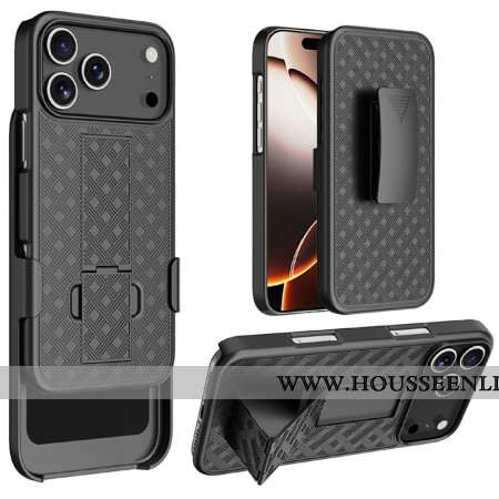 Coque iPhone 17 Pro Coulissante avec Support et Clip