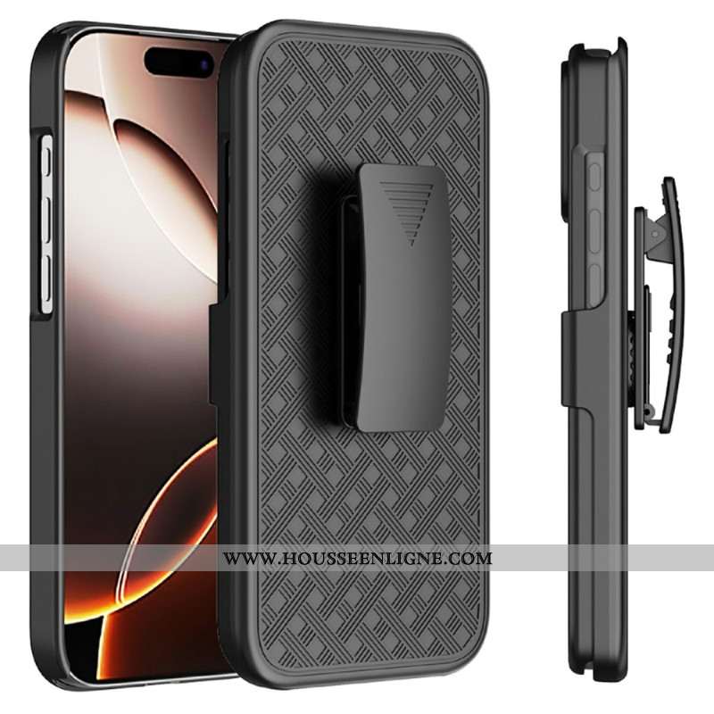 Coque iPhone 17 Pro Coulissante avec Support et Clip