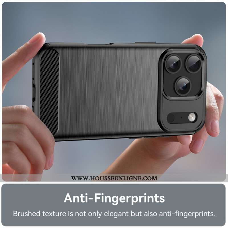Coque iPhone 17 Pro Fibre Carbone Brossée