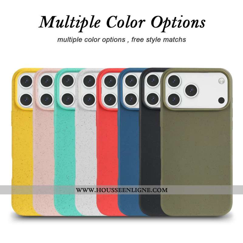 Coque iPhone 17 Pro Fibres de Paille de Blé