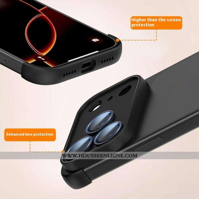 Coque iPhone 17 Pro Frameless avec Protection d’Angles et Lentille Intégrée