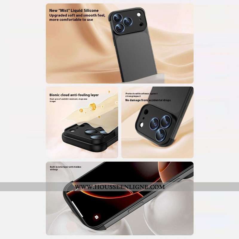 Coque iPhone 17 Pro Frameless avec Protection d’Angles et Lentille Intégrée
