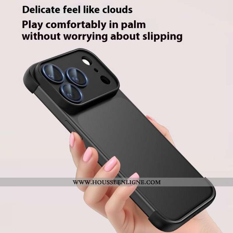 Coque iPhone 17 Pro Frameless avec Protection d’Angles et Lentille Intégrée