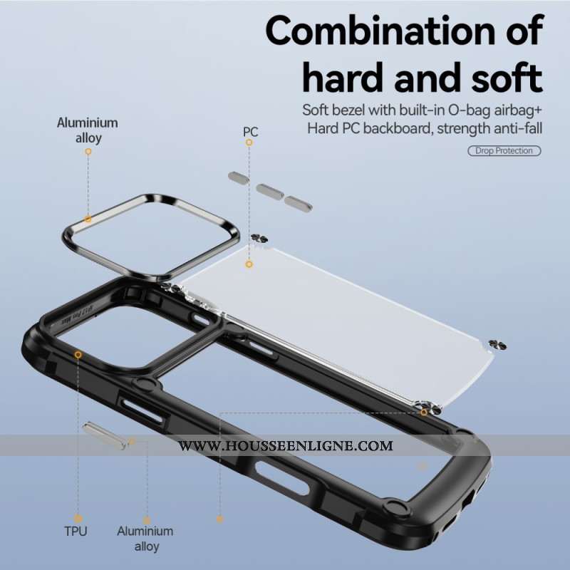 Coque iPhone 17 Pro Hybride Transparente