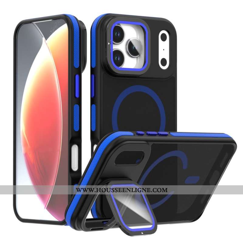 Coque iPhone 17 Pro MagSafe Hybride avec Protecteur d’Objectif et Support Intégré