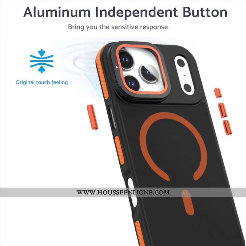 Coque iPhone 17 Pro MagSafe Hybride avec Protecteur d’Objectif et Support Intégré