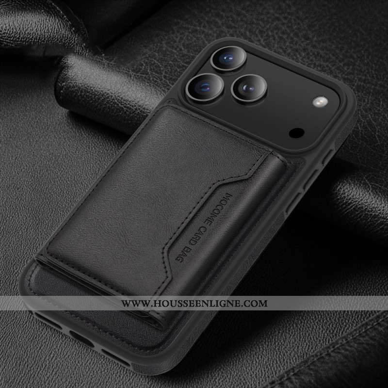 Coque iPhone 17 Pro MagSafe Premium avec Porte-Cartes Détachable