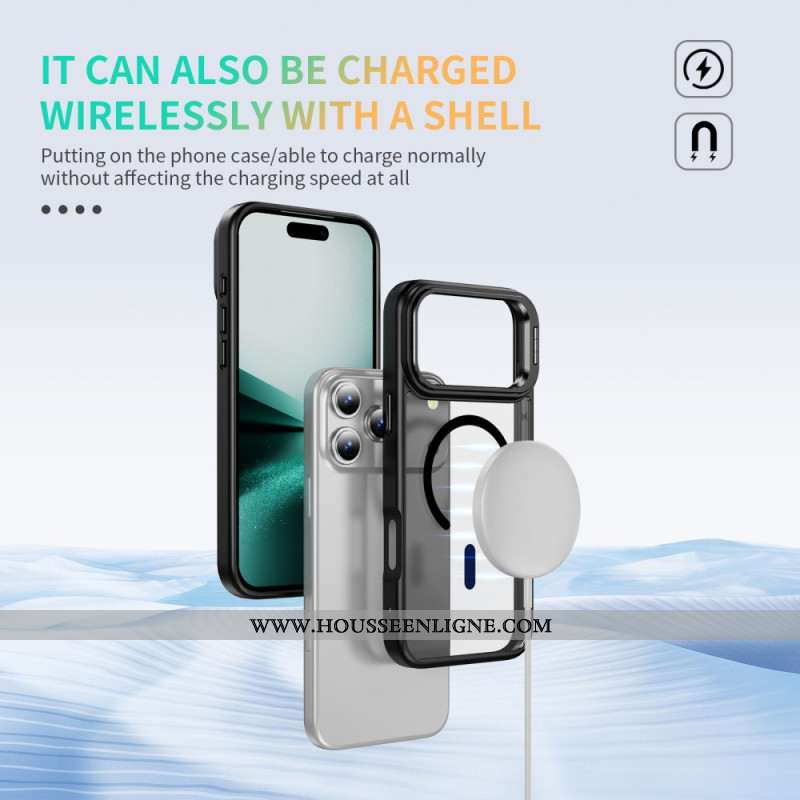 Coque iPhone 17 Pro Magnétique avec Support pour Objectif