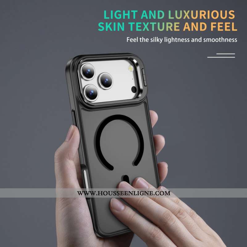 Coque iPhone 17 Pro Magnétique avec Support pour Objectif