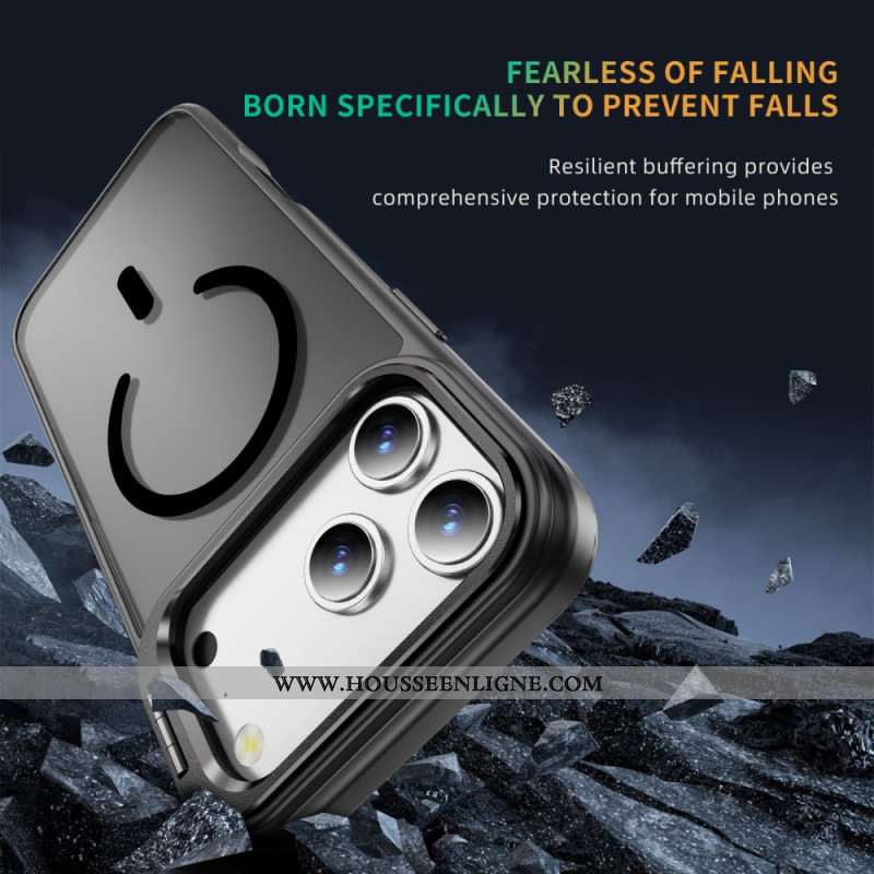 Coque iPhone 17 Pro Magnétique avec Support pour Objectif