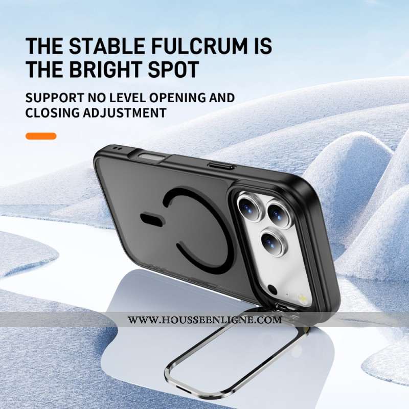 Coque iPhone 17 Pro Magnétique avec Support pour Objectif