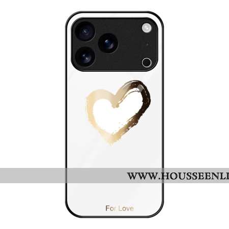 Coque iPhone 17 Pro Max Amour Blanc