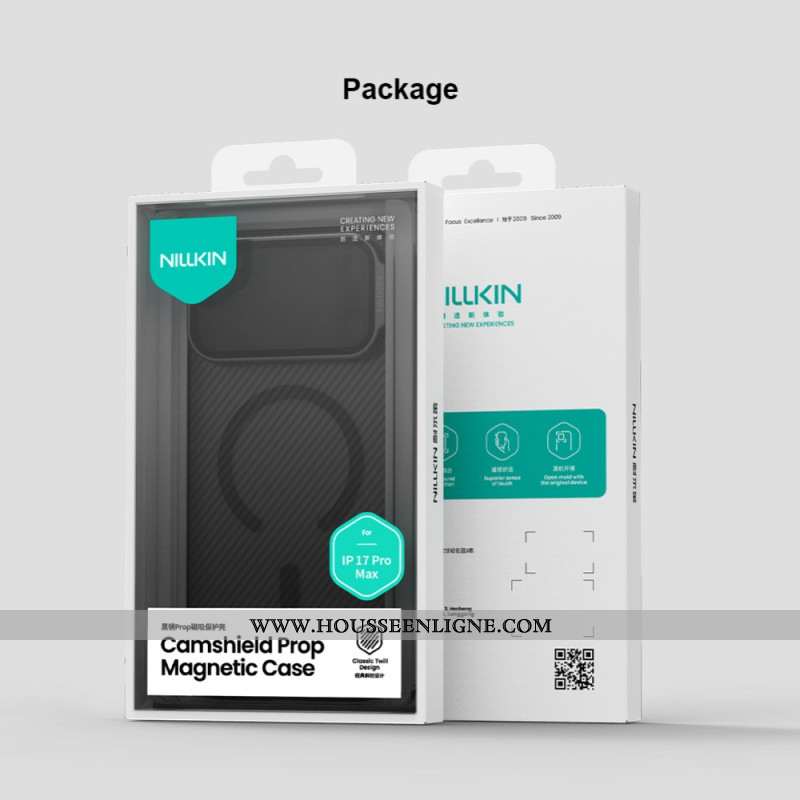Coque iPhone 17 Pro Max CamShield Prop Magnétique NILLKIN