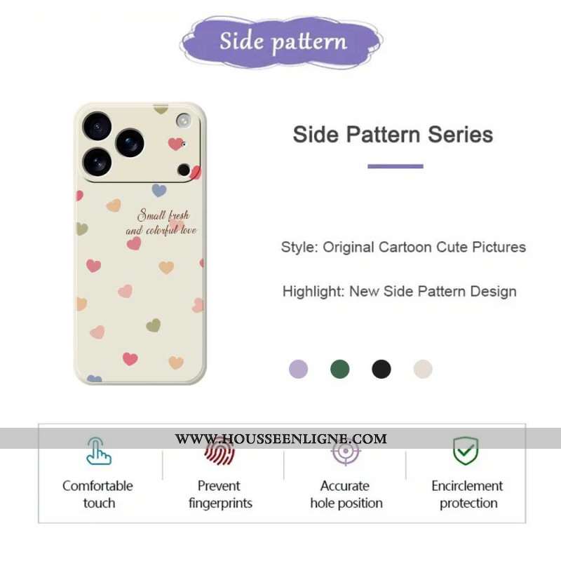 Coque iPhone 17 Pro Max Coeurs