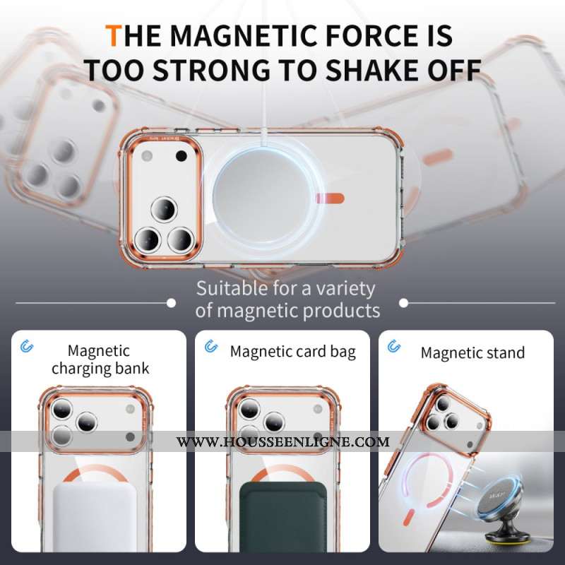 Coque iPhone 17 Pro Max Compatible MagSafe Colorée