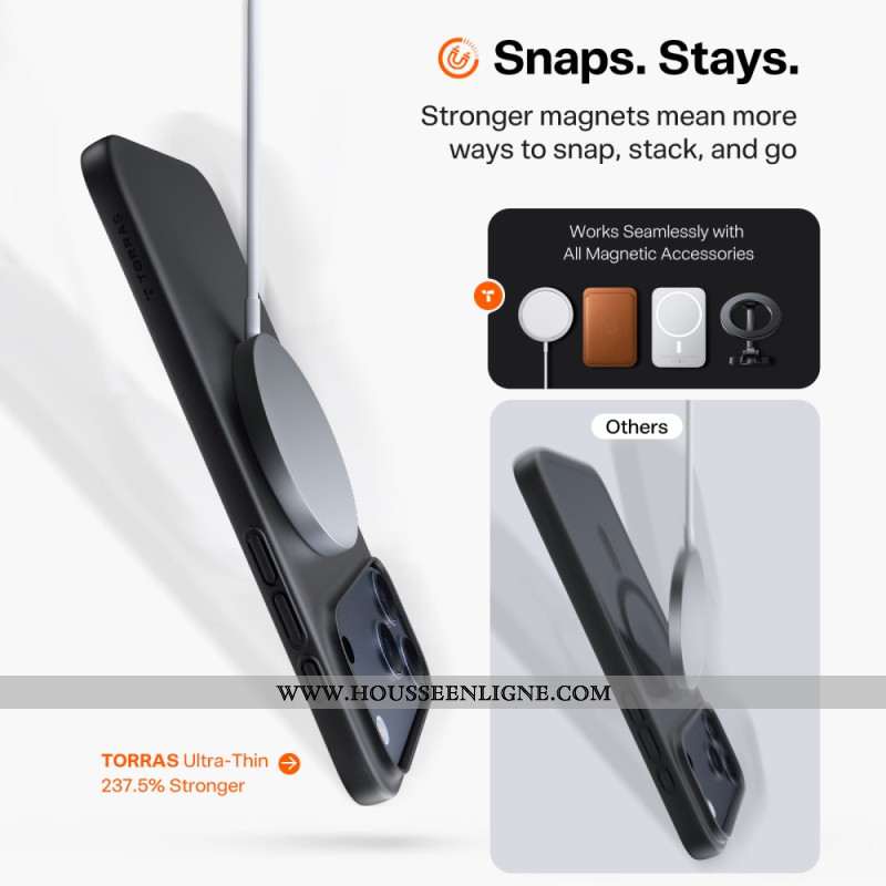 Coque iPhone 17 Pro Max Compatible MagSafe Premium