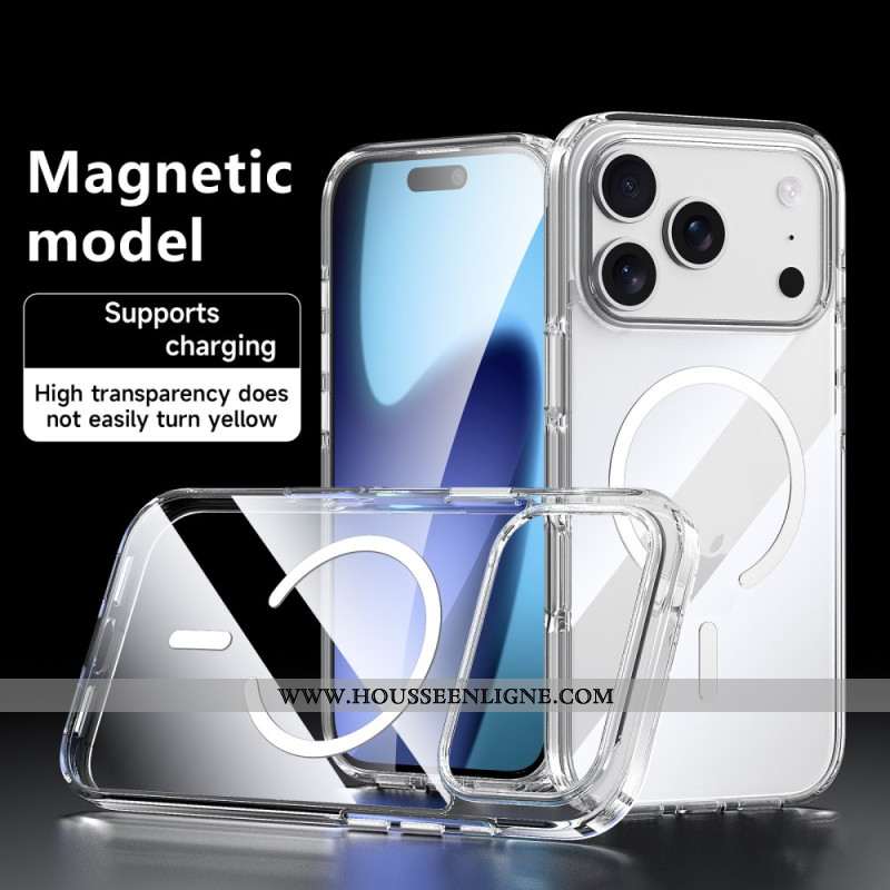 Coque iPhone 17 Pro Max Compatible MagSafe Transparente