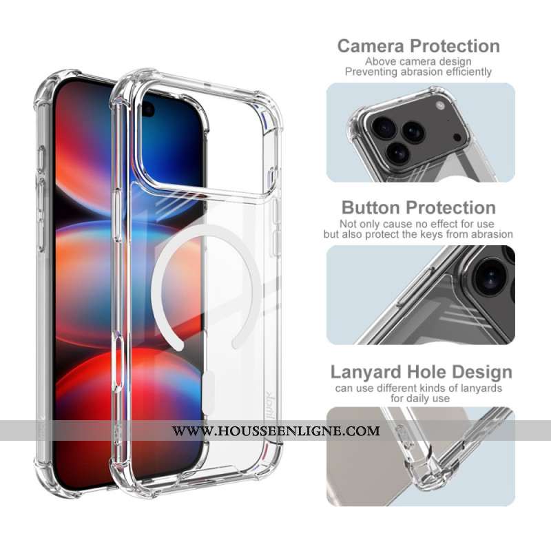 Coque iPhone 17 Pro Max Compatible MagSafe Transparente IMAK