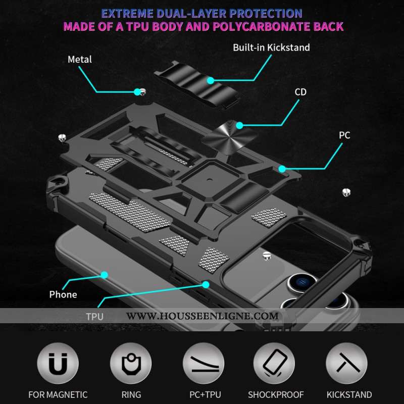 Coque iPhone 17 Pro Max Design Militaire