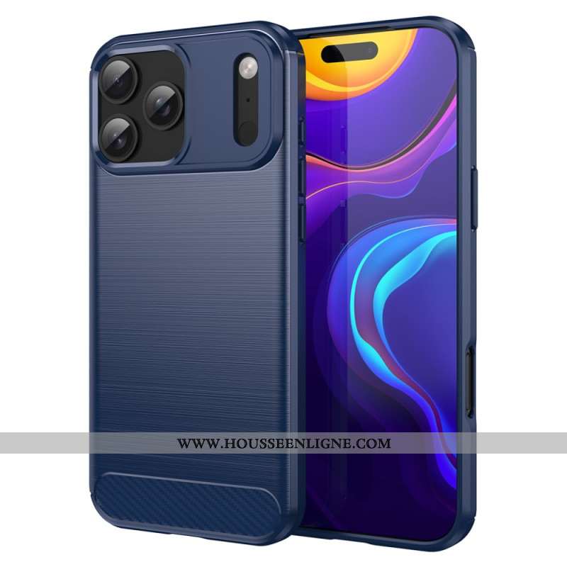 Coque iPhone 17 Pro Max Fibre Carbone Brossée