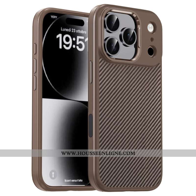 Coque iPhone 17 Pro Max Fibre Carbone IPAKY