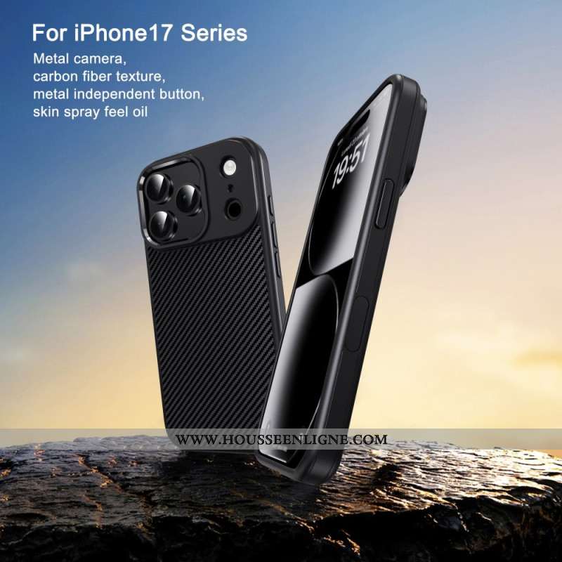 Coque iPhone 17 Pro Max Fibre Carbone IPAKY