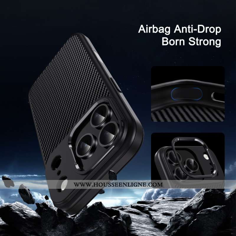 Coque iPhone 17 Pro Max Fibre Carbone IPAKY