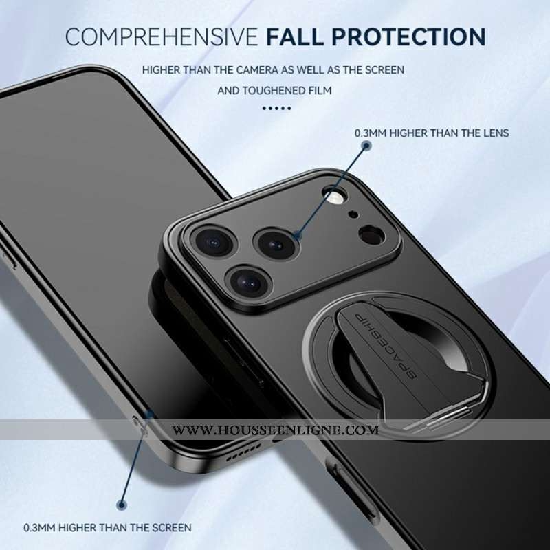 Coque iPhone 17 Pro Max MagSafe Effet Métal Support Intégré