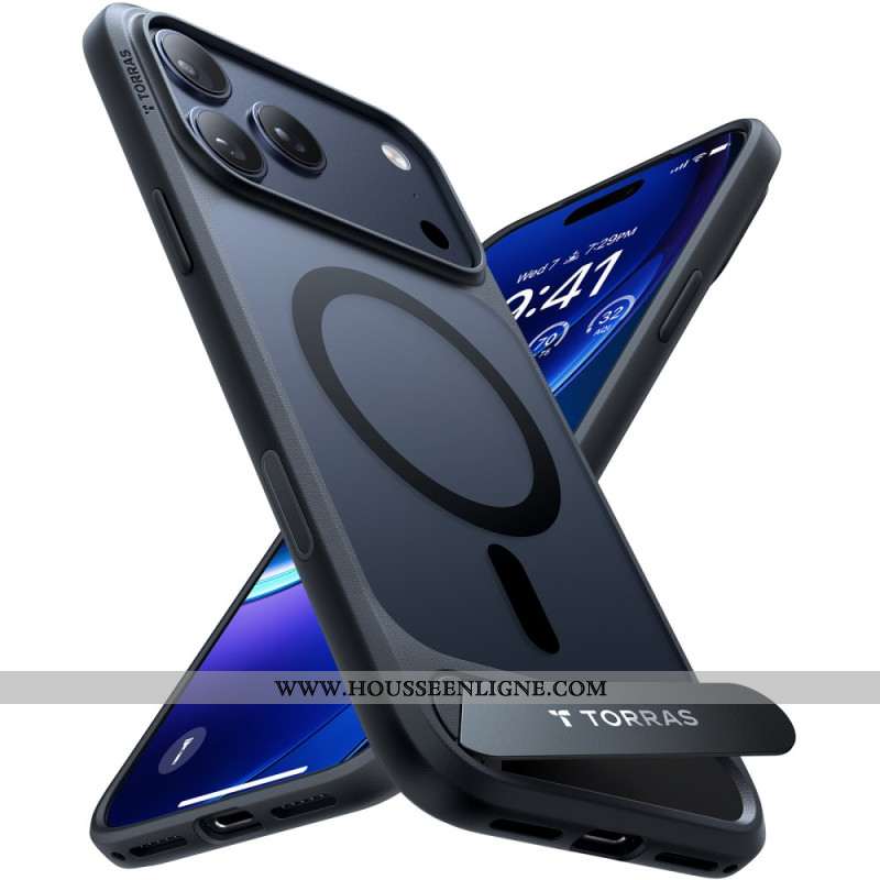 Coque iPhone 17 Pro Max MagSafe Premium Design avec Support Intégré