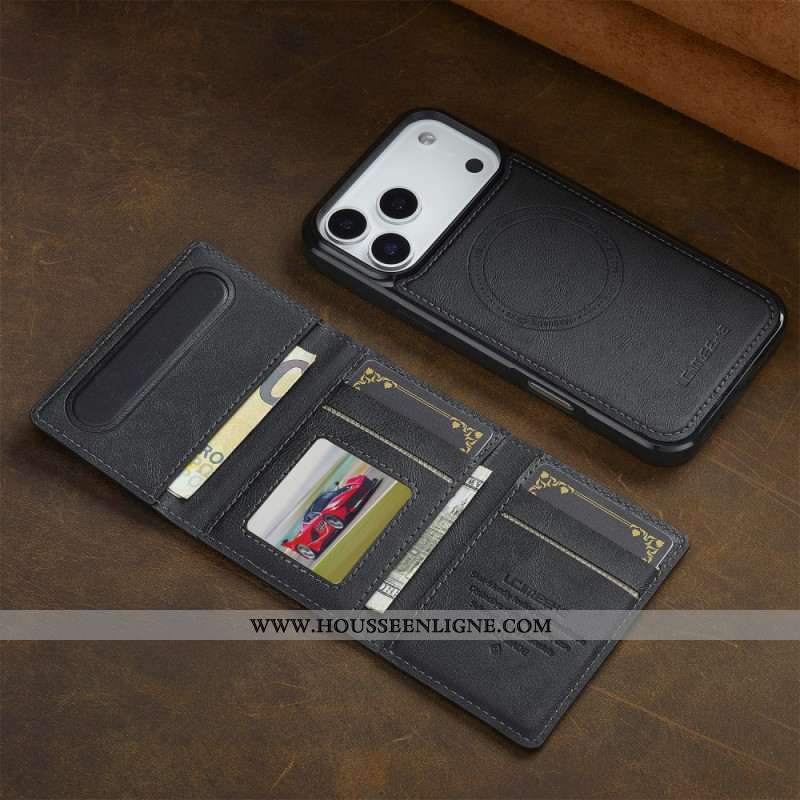 Coque iPhone 17 Pro Max Magsafe Portefeuille LC.IMEEKE