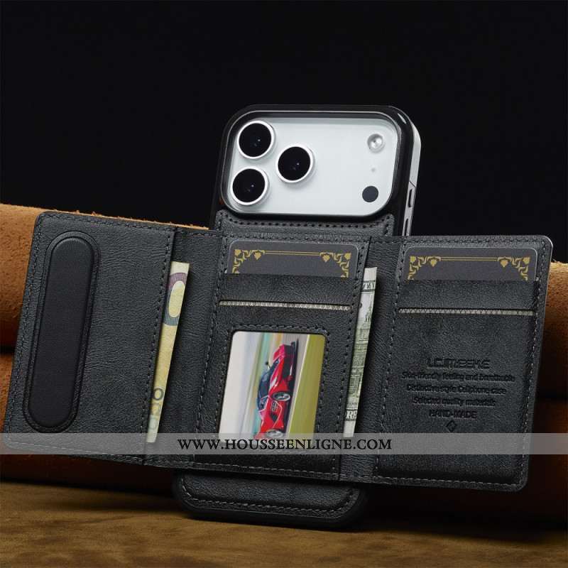 Coque iPhone 17 Pro Max Magsafe Portefeuille LC.IMEEKE