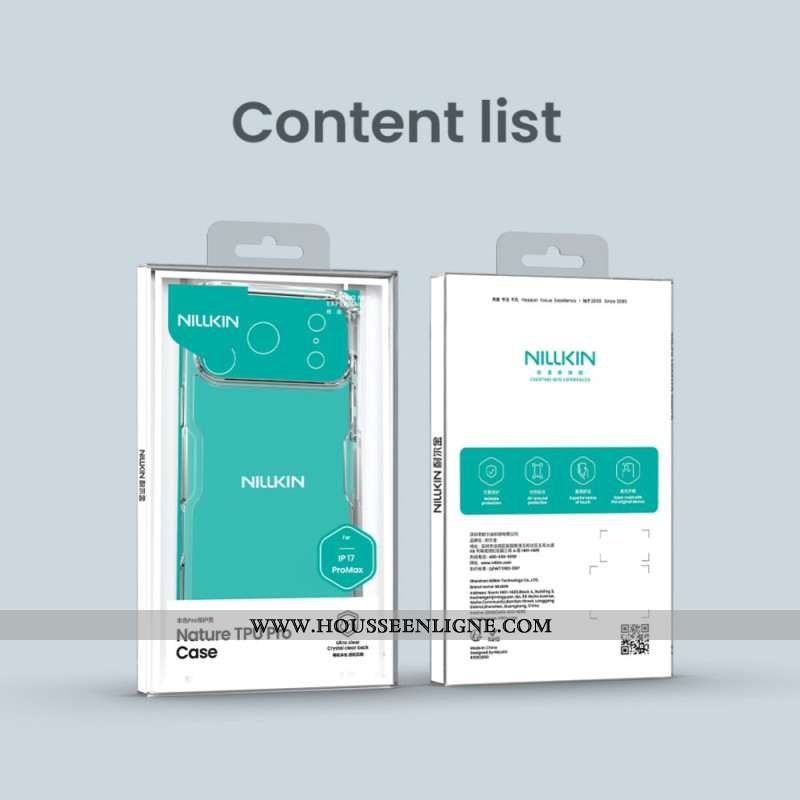 Coque iPhone 17 Pro Max Nature Pro Series NILLKIN