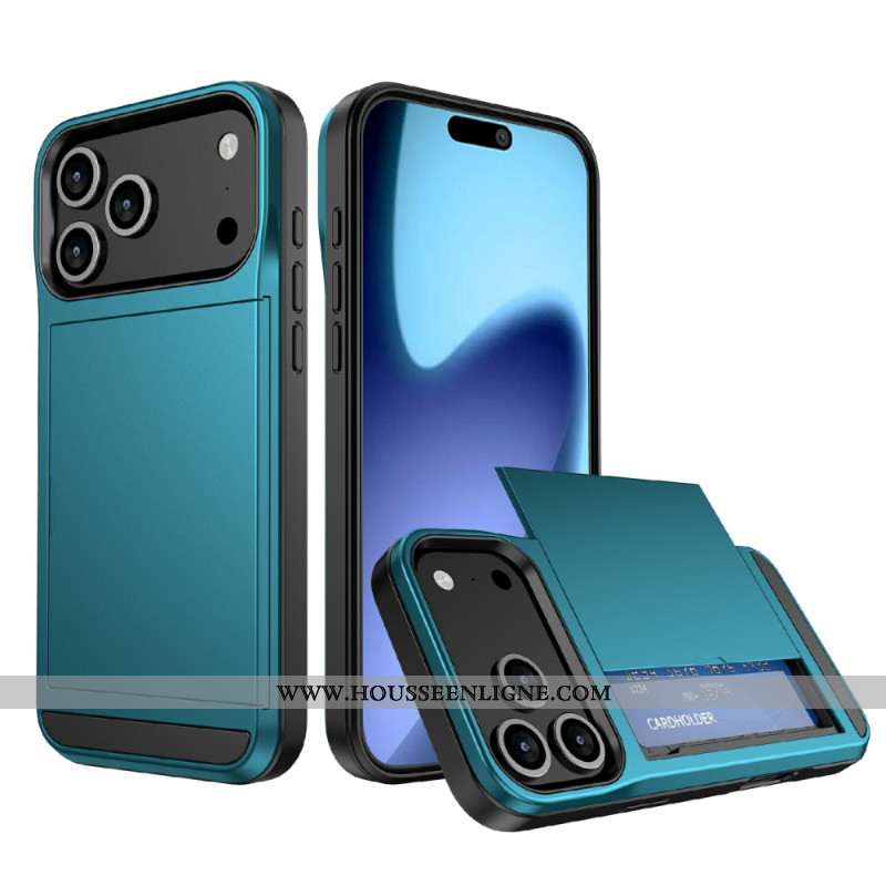 Coque iPhone 17 Pro Max Porte-Cartes Coulissant