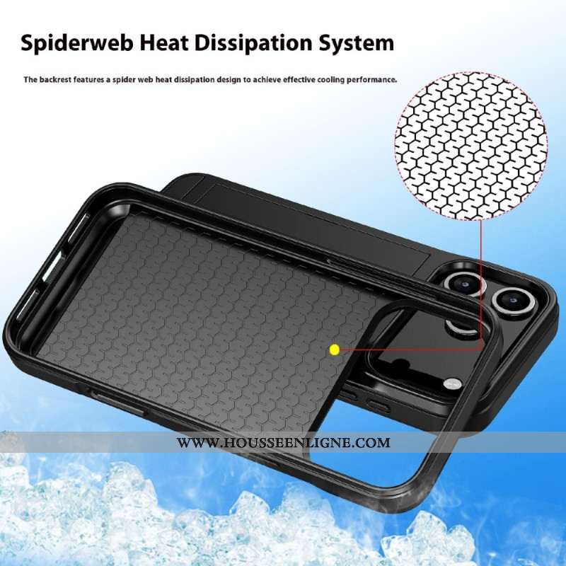 Coque iPhone 17 Pro Max Porte-Cartes Coulissant