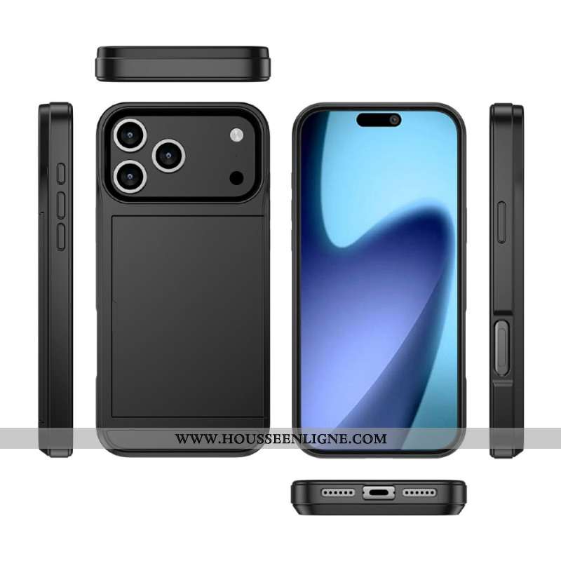 Coque iPhone 17 Pro Max Porte-Cartes Coulissant