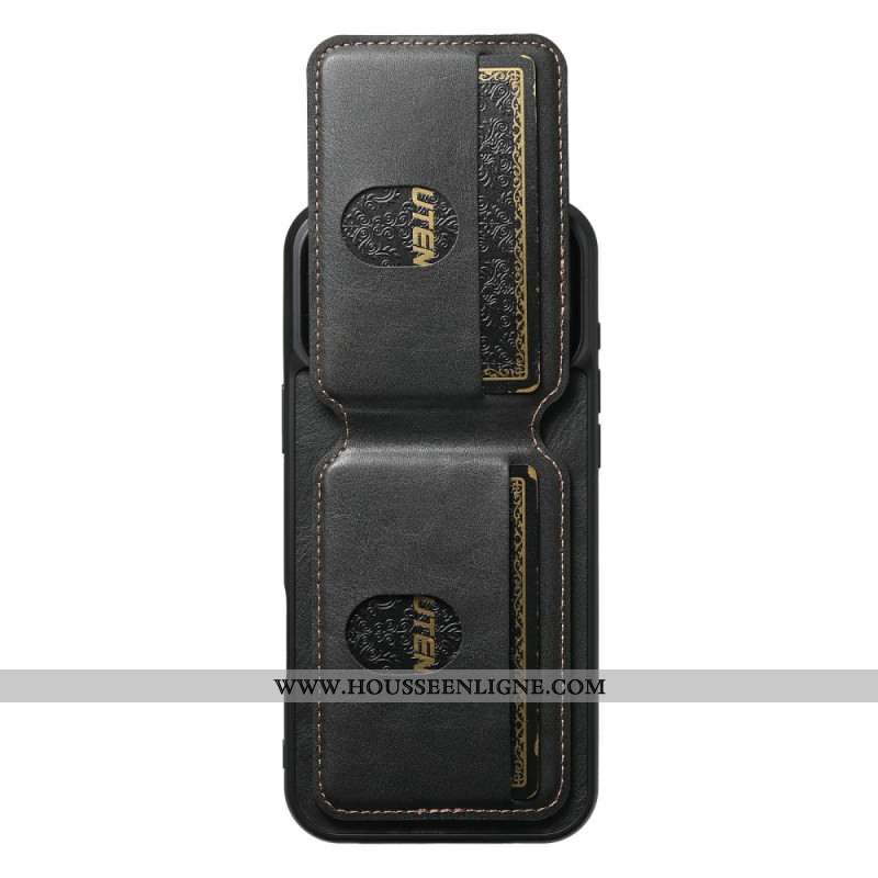 Coque iPhone 17 Pro Max Porte-Cartes Texture Ciré SUTENI