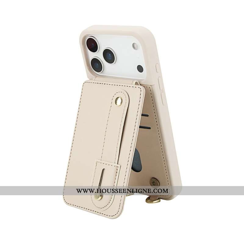 Coque iPhone 17 Pro Max Porte-Cartes et Bandoulière