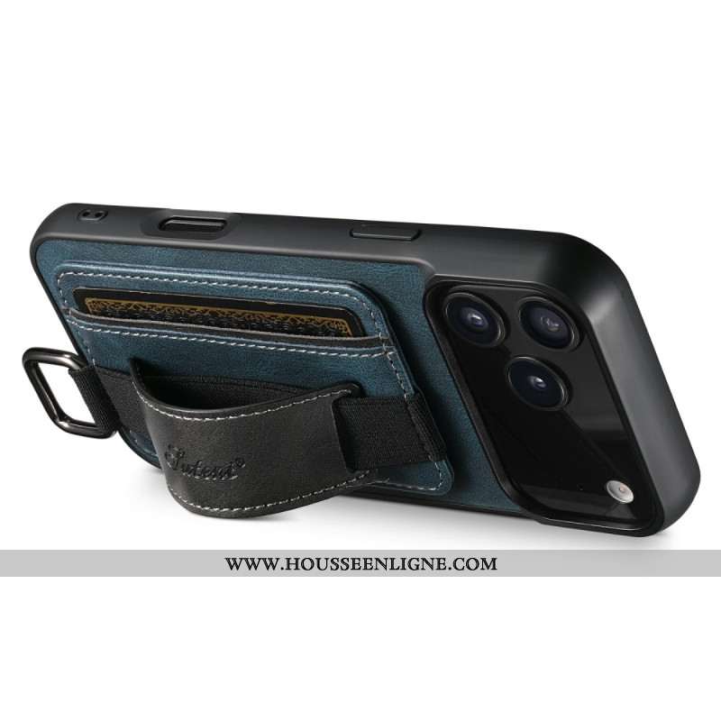 Coque iPhone 17 Pro Max Porte-Cartes et Sangle SUTENI