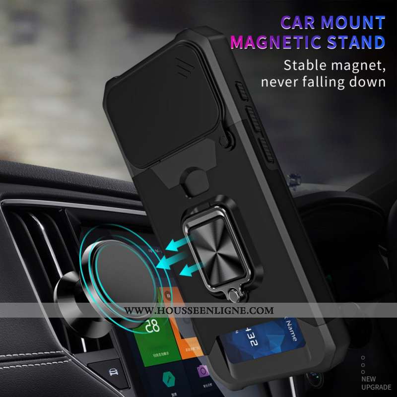 Coque iPhone 17 Pro Max Robuste Support et Couvercle Coulissant