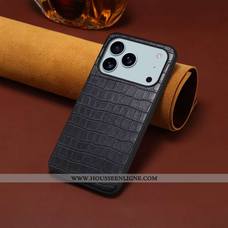 Coque iPhone 17 Pro Max Style Crocodile