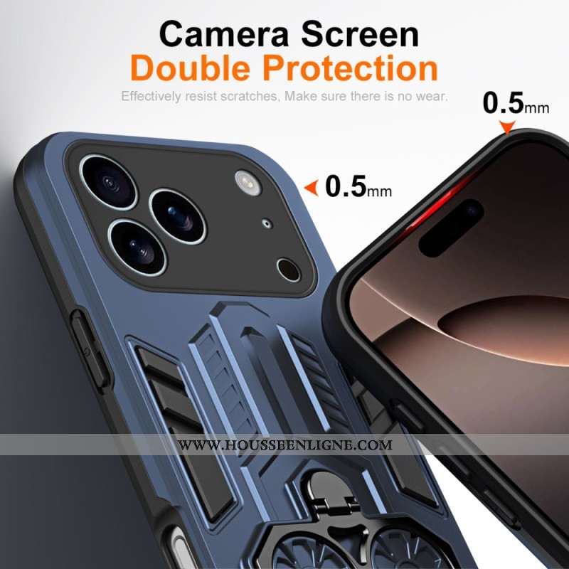 Coque iPhone 17 Pro Max Support-Anneau et Béquille