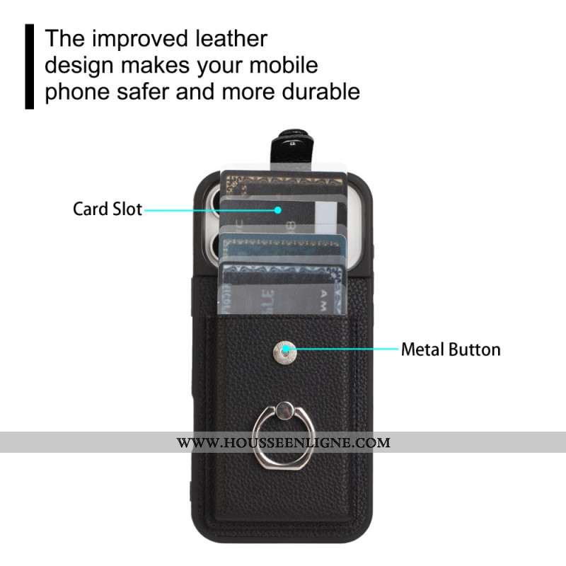 Coque iPhone 17 Pro Max Support et Porte-cartes