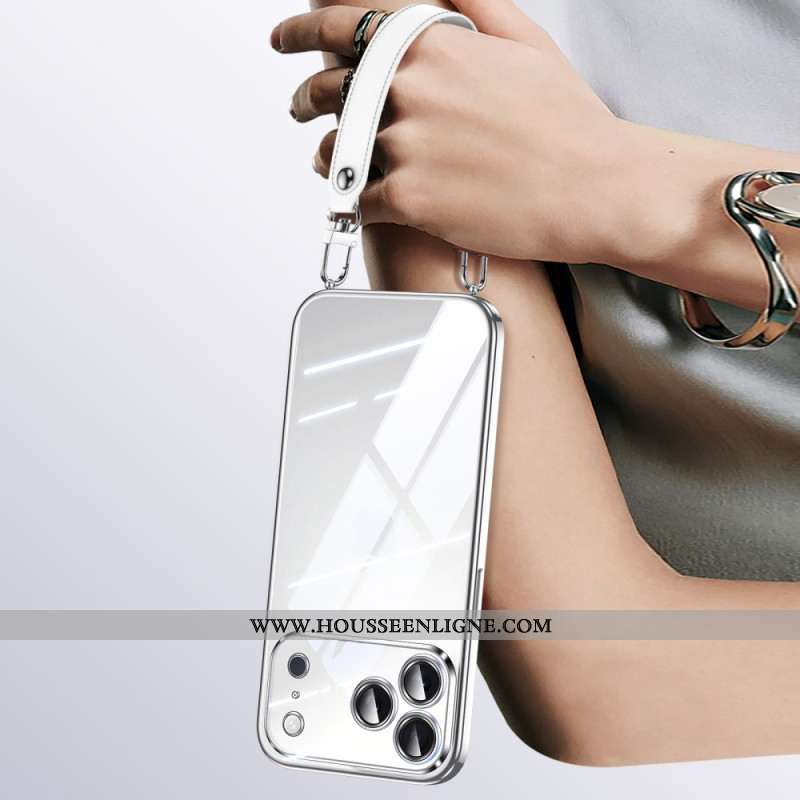 Coque iPhone 17 Pro Max Transparente à Lanière