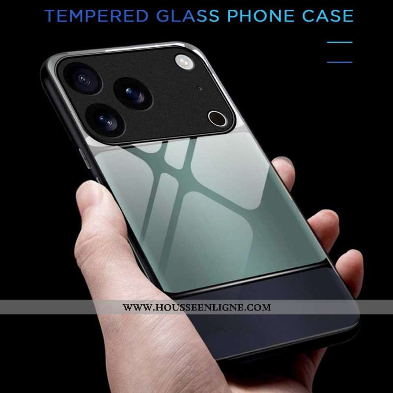 Coque iPhone 17 Pro Max Verre Trempé Bicolore