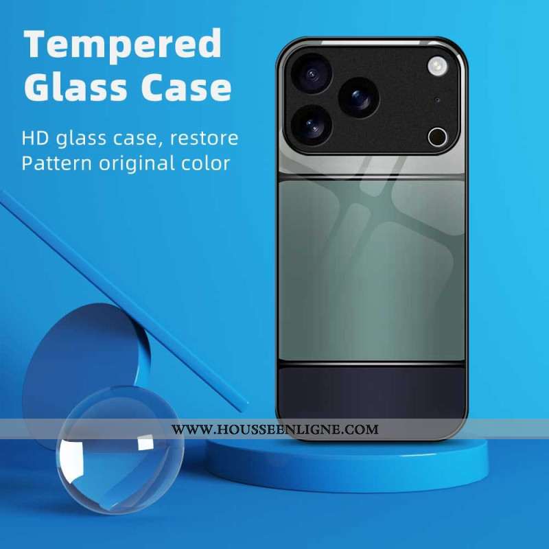 Coque iPhone 17 Pro Max Verre Trempé Bicolore