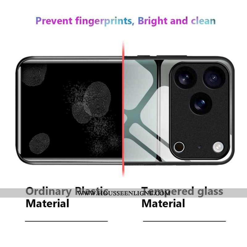 Coque iPhone 17 Pro Max Verre Trempé Bicolore