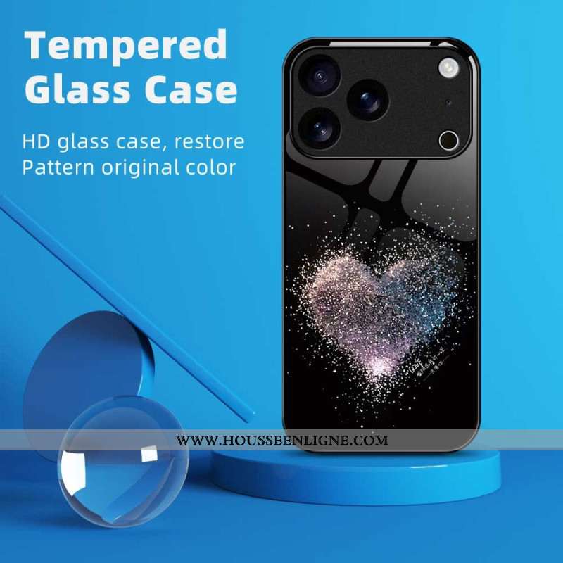 Coque iPhone 17 Pro Max Verre Trempé Coeur