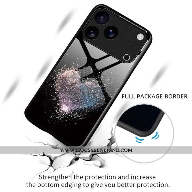 Coque iPhone 17 Pro Max Verre Trempé Coeur