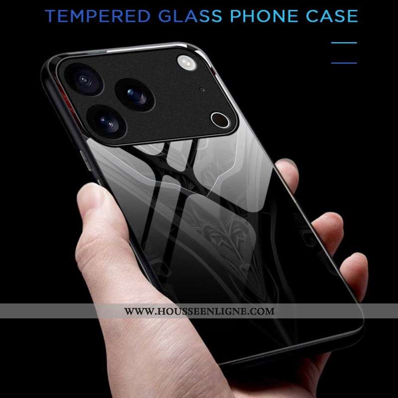 Coque iPhone 17 Pro Max Verre Trempé Design Noir